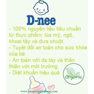 Nước rửa bình sữa Dnee Organic dạng túi 600ml