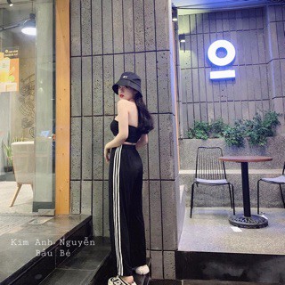 Quần Ống Rộng Umi Phối Sọc