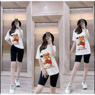 Đồ bộ mặc nhà đẹp bigsize 45 -85kg Đồ bộ nữ thun cotton co giãn thể thao Sét đồ ngố