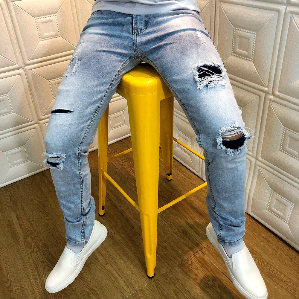 ⚡️ Quần Jeans Nam Thời Trang Phong Cách TLS5681 - Có Video Quay Thật