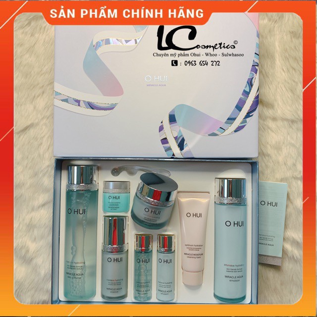 {Hàng chính hãng}  Bộ dưỡng cấp nước - thải độc tố cho da Ohui Miracle Aqua fullsize