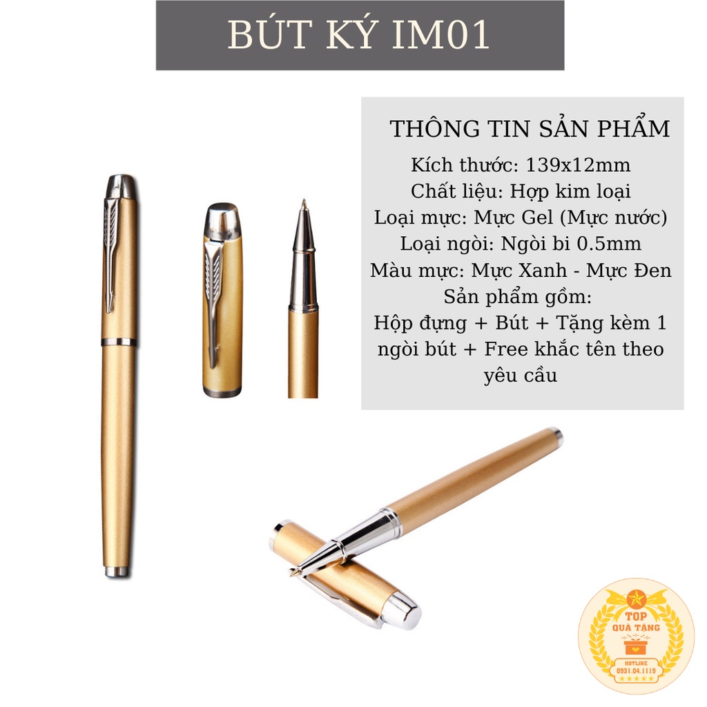 Bút ký khắc tên theo yêu cầu TopGift IM01| Làm quà tặng khách hàng, quà quảng cáo doanh nghiệp
