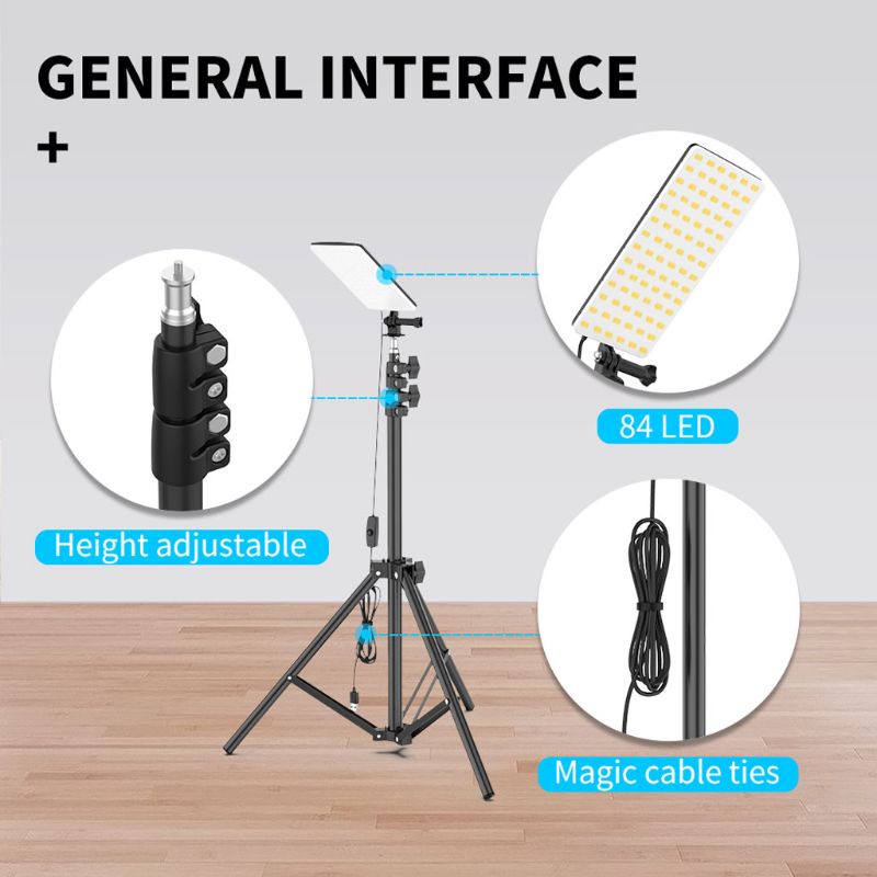 Đèn LED Chụp Ảnh Selfie Có Chân Tripod Điều Chỉnh Chiều Cao
