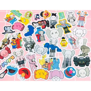 10-50 hình sticker sesame kaws decal (random hình)