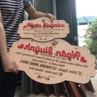 Bảng gỗ livestreem,treo cửa hàng Miễn Phí thiết kế