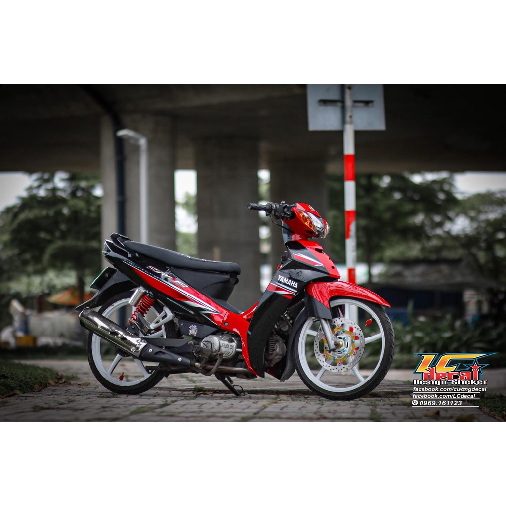[FreeShip]  [Ảnh thật]  Tem Decal Rời mẫu zin đỏ đen cho Sirius - không bay màu - sắc nét