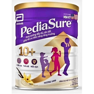 Sữa bột pediasure 10+ 850g dành cho bé từ 110 tuổi trở lên.
