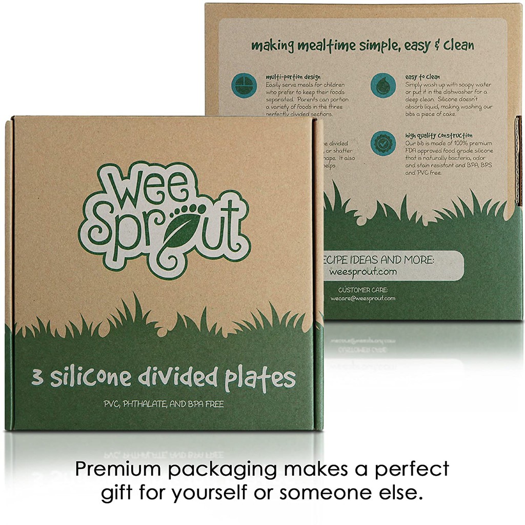 Khay ăn dặm silicon Weesprout cho bé.