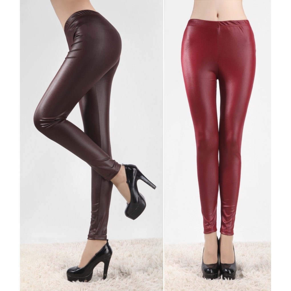 Xả kho- Quần legging da PU co giãn 4 chiều (phù hợp 45-60kg) | BigBuy360 - bigbuy360.vn
