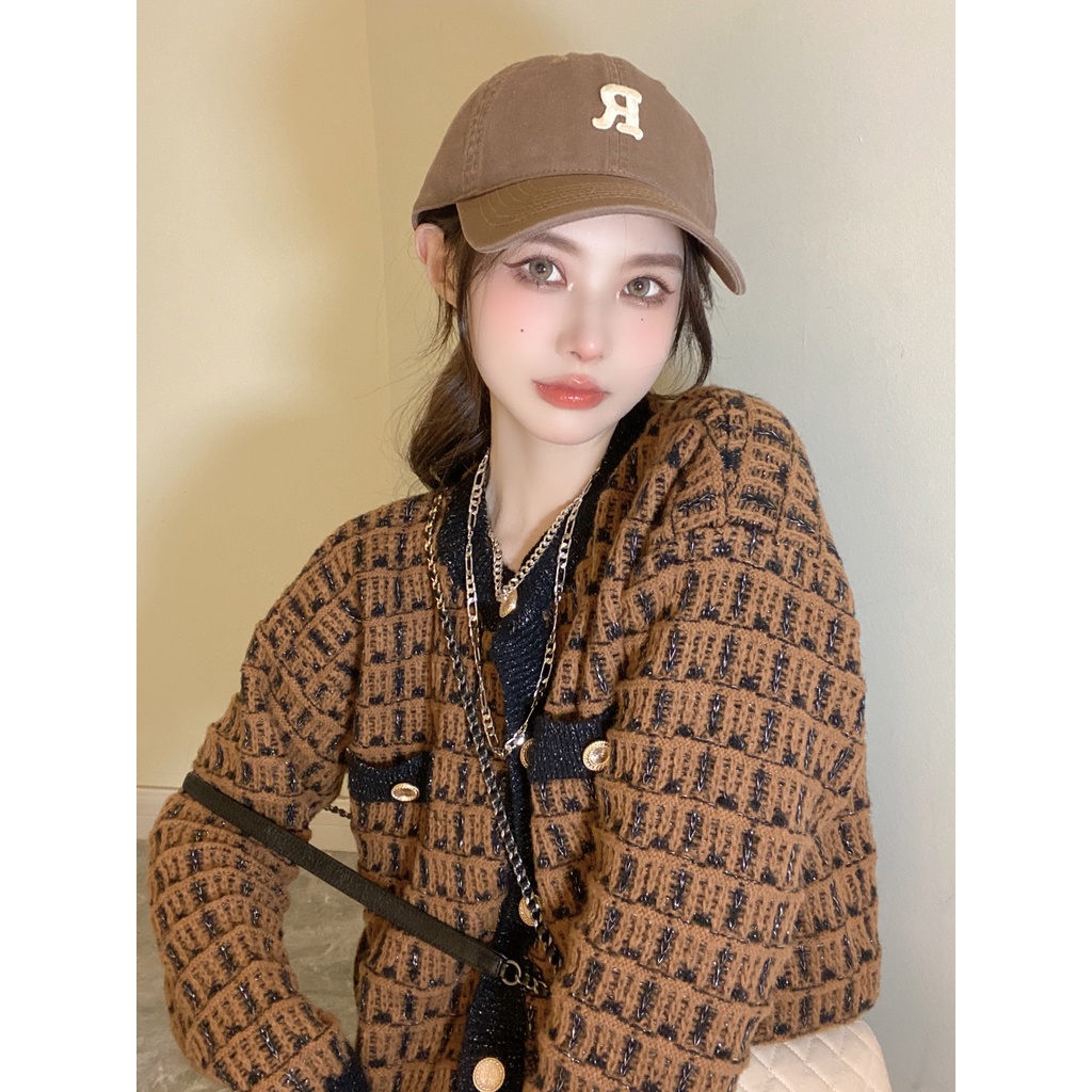 Cocory vn Áo Cardigan Dệt Kim Tay Dài Phong Cách Thời Trang Retro Dành Cho Nữ