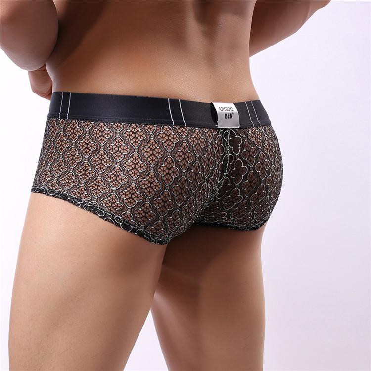 Quần lót nam, Quần lót boxer thun luới sexy - 106