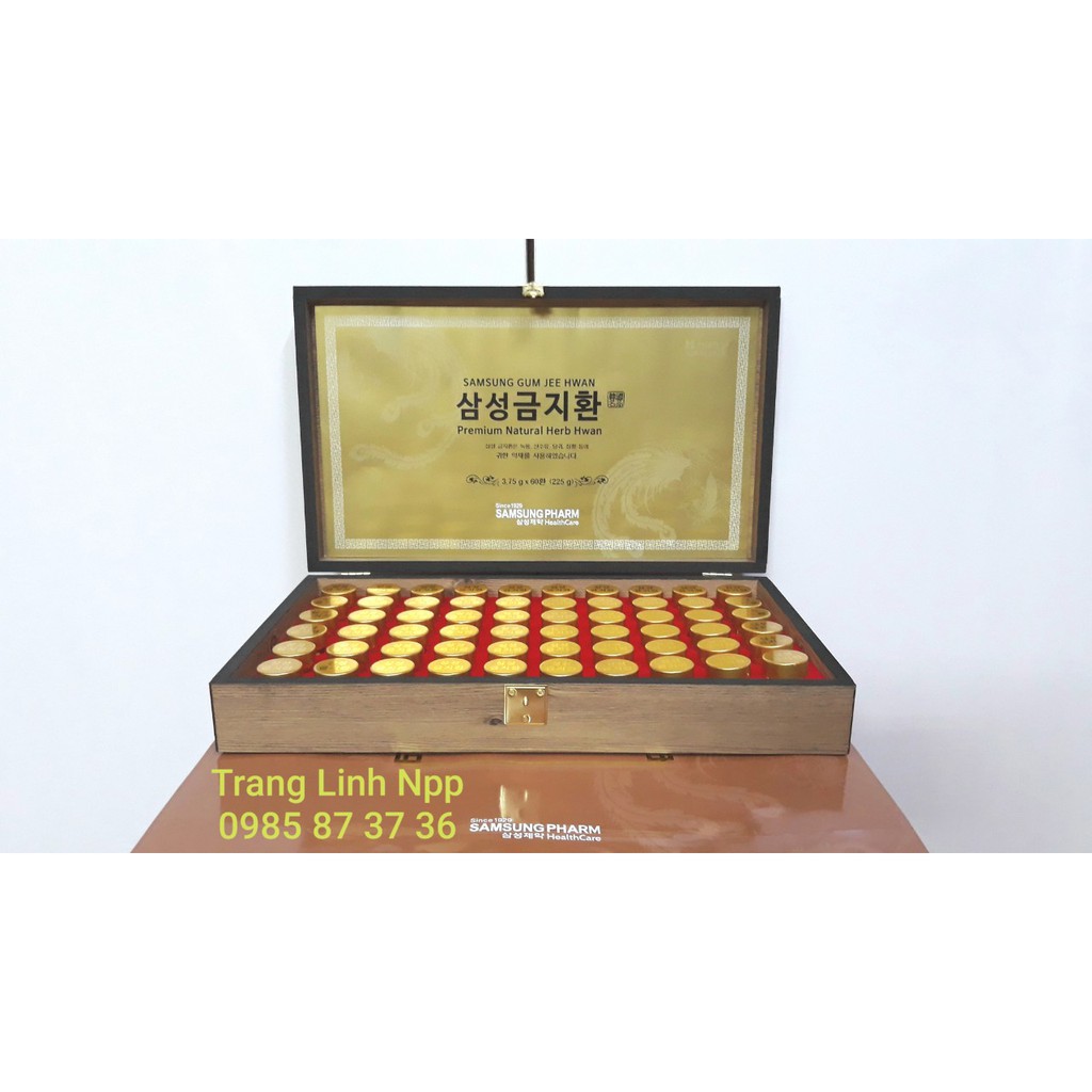 An cung ngưu hoàng Samsung GumJeeHwan - Bổ não hộp gỗ 60 viên chính hãng Korea, tranglinh | BigBuy360 - bigbuy360.vn