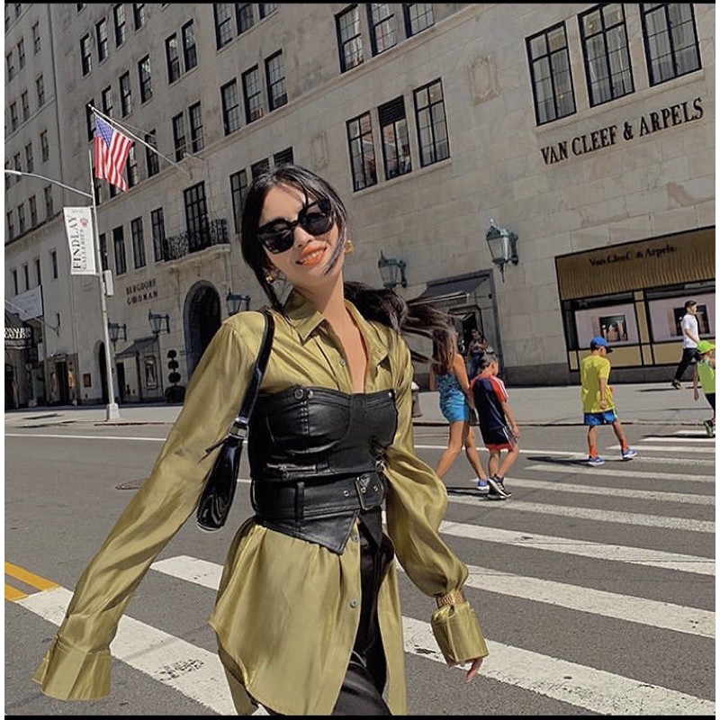 Áo ống da kèm nịt (SẴN M) | BigBuy360 - bigbuy360.vn