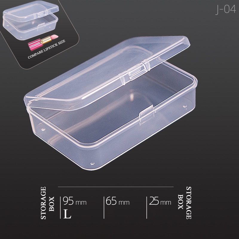 Hộp Nhựa Trong Suốt 10 Kích Cỡ Đựng Hạt Trưng Bày Trang Sức