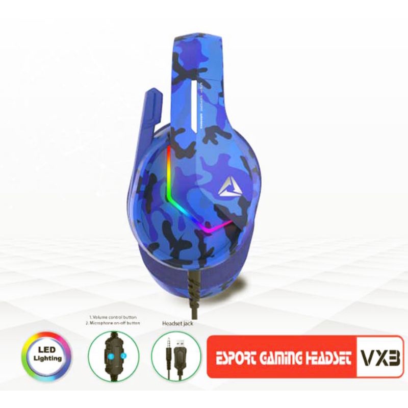 TAI NGHE VSP ESPORT GAMING VX3  CHÍNH HÃNG