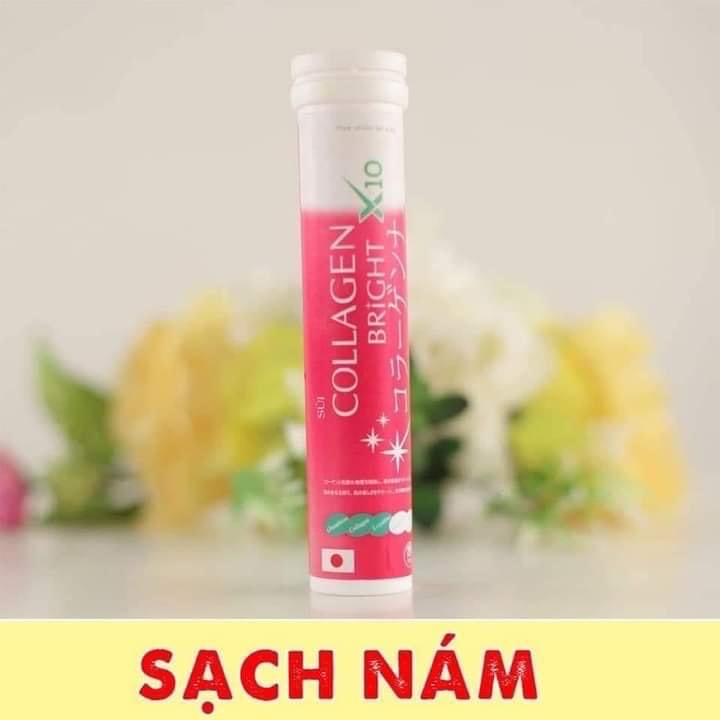 Collagen X10 Viên Sủi Giúp Làm Đẹp Da, Giúp Da Trắng Sáng Đều Màu,Giúp Sạch Nám, Tàn Nhang , Chông Lão Hóa