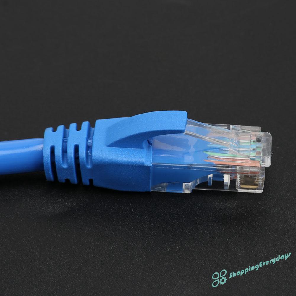 SV  1Pc Round UTP Ethernet Network Cat.06 1m/5m Cable RJ45 Patch LAN Cord Wire ❤❤