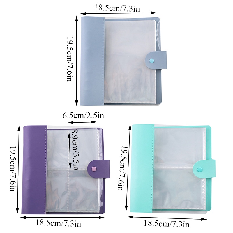 Album Ảnh Chất Liệu Da Sức Chứa Lớn 6 Lỗ 3 inch 5 inch 7 inch
