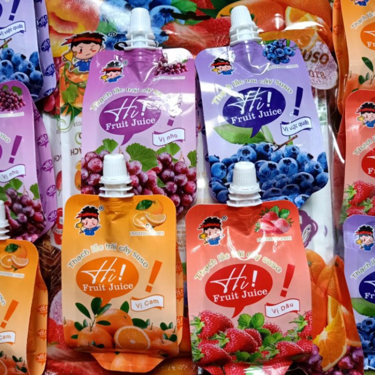 Thạch Lắc hoa trái Suso 🍎🍊🍌🍇🍓🍑🍍- Thạch hoa quả cực hấp dẫn Siêu rẻ