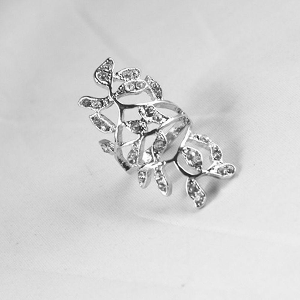 Set Nhẫn Đeo Khớp Ngón Tay Hình Lá Rơi Phong Cách Mới Thanh Lịch Sang Trọng