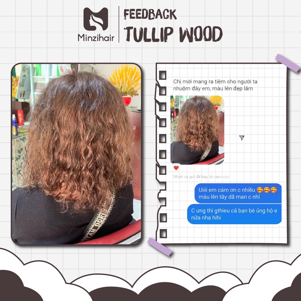 Thuốc Nhuộm Tóc Đậm Đặc Màu TULLIPWOOD (Uất Kim Cương) - Minzihair, Minzihair HCM