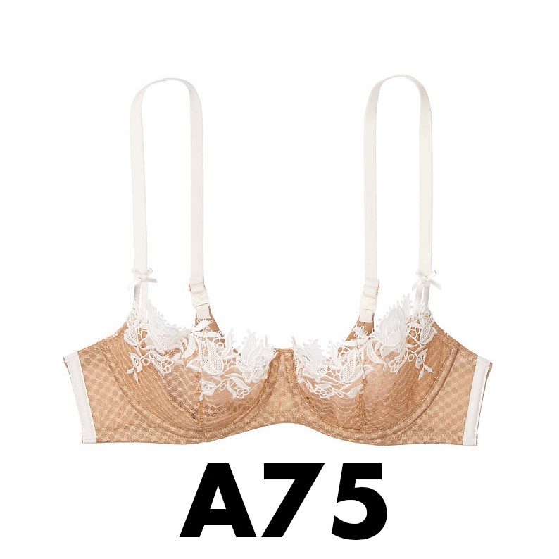 (34A/A75 - Bill Mỹ) - Áo ngực nude hoa trắng (87) không mút, Dream Angels, Nude Coco - Victoria's Secret USA | BigBuy360 - bigbuy360.vn