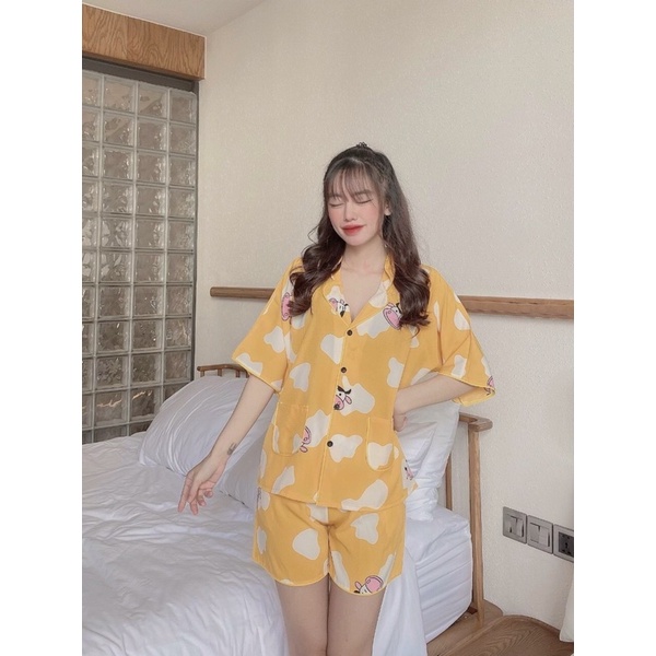 Đồ bộ pijama tay cánh dơi siêu xinh