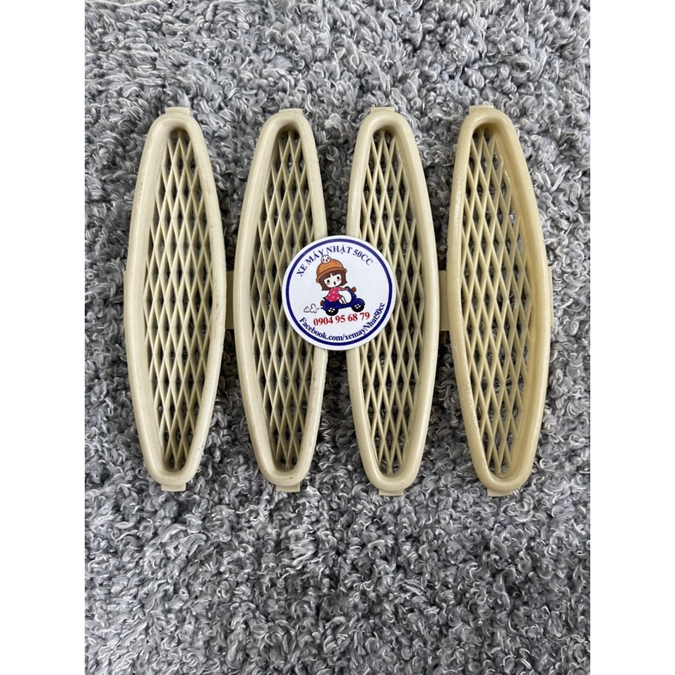 Set 4 miếng Lưới gió đủ màu, bằng nhựa gắn xe Giorno nhật Bãi