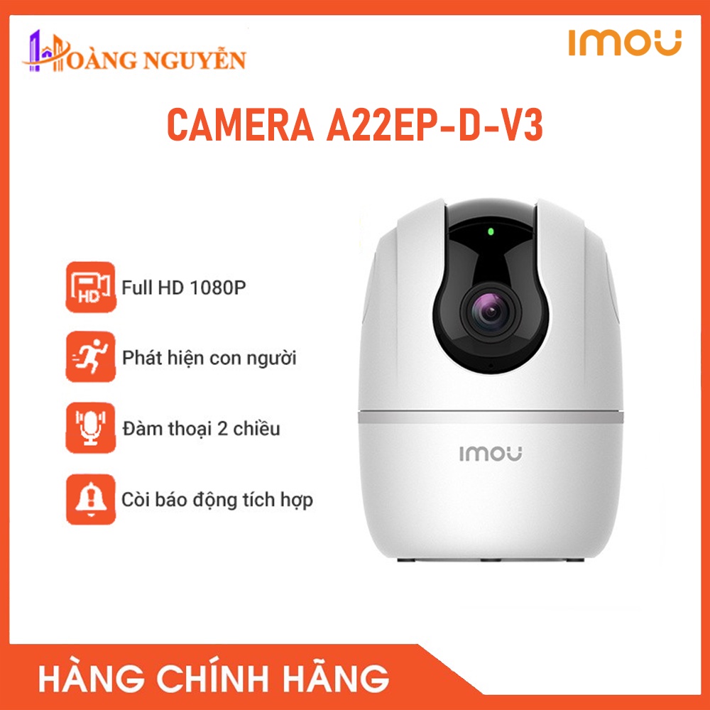 [HÀNG CHÍNH HÃNG] Camera IP WIFI IMOU A22EP-D-V3 Full HD 1080P