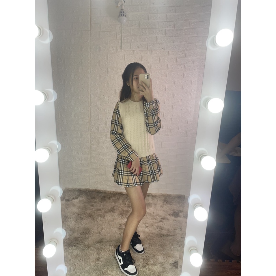 Áo váy len nữ cao cấp kèm chân váy kiểu dáng trẻ trung sang chảnh Bling Store BL02