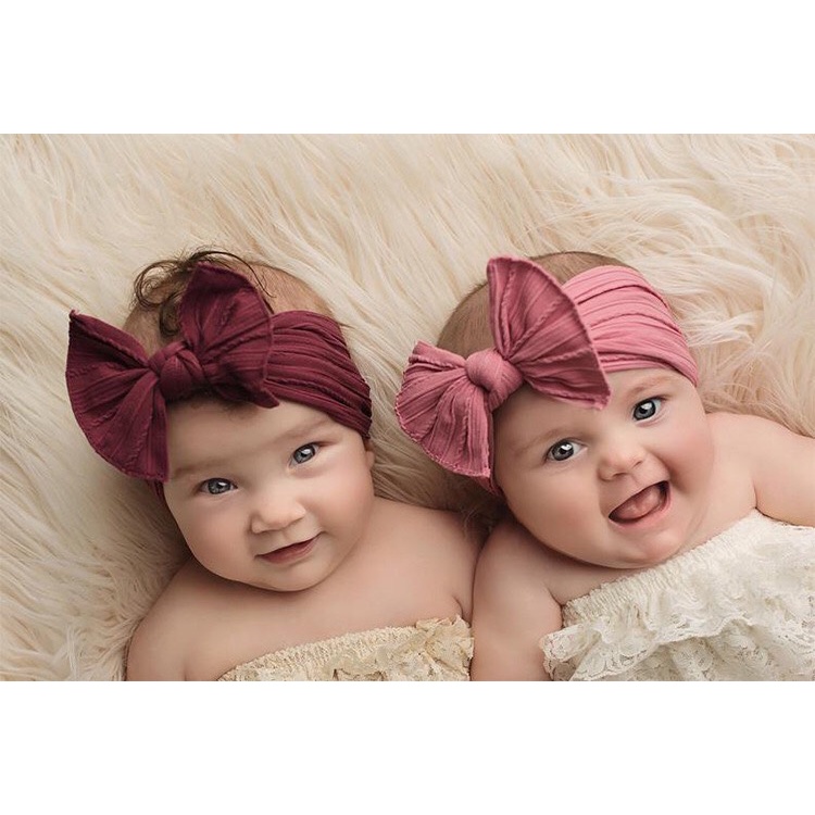 [ MẪU MỚI ] Băng Đô Nơ Len Đáng Yêu Cho Bé