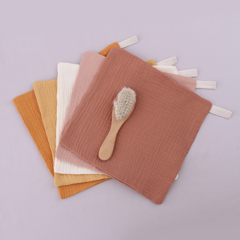 Khăn Lau Mặt Cotton Mềm Mại Hình Vuông Cho Bé Sơ Sinh