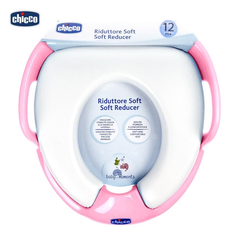 Bệ thu nhỏ bồn cầu chicco, đế lót mềm thay thế bô vệ sinh