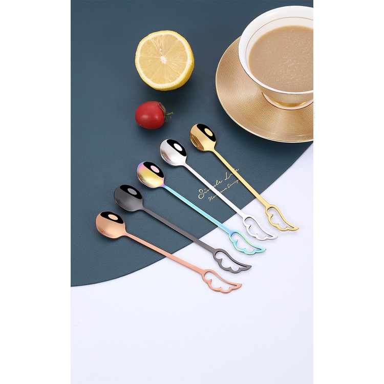 Muỗng Cà Phê Bằng Thép Không Gỉ 304 Thiết Kế Sáng Tạo