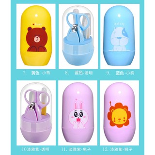 Bộ bấm móng tay trẻ em in hình con vật.