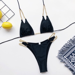 Bikini Màu Trơn Thiết Kế Quyến Rũ Cho Nữ