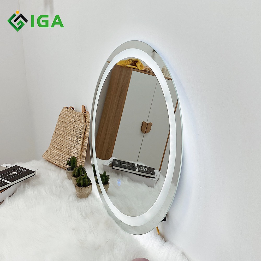 Gương Tròn Viền Led IGA Mirror O Hiện Đại Sang Trọng - GN22