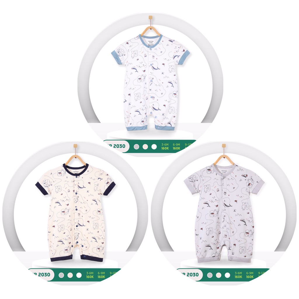 Body cộc tay in hình Bé Trai UalaRogo