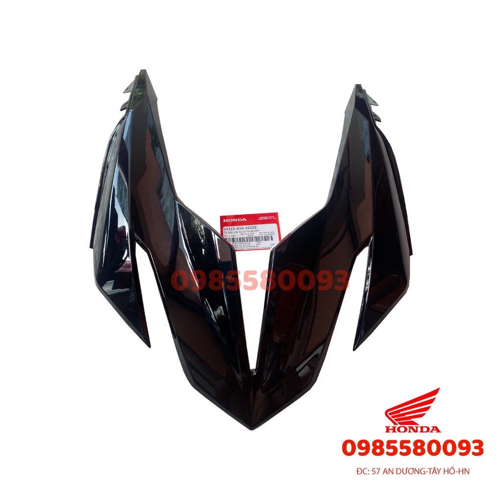 Mặt nạ nhựa xe winner x màu đen bóng chính hãng