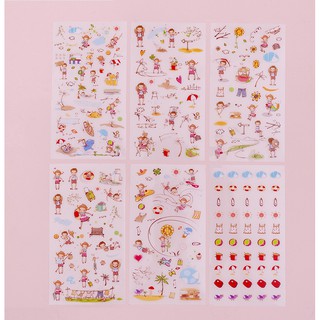 Nhãn dán STICKER dễ thương lẻ từng tấm