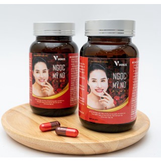 NGỌC MỸ NỮ PLUS – Hỗ trợ cải thiện và giảm các biểu hiện do suy giảm nội tiết tố nữ, làm sáng da, đẹp da (60 viên)