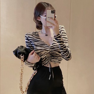 [ ORDER 10-15 NGÀY+ ẢNH THẬT] ÁO CROPTOP DA BEO DA BÁO DÂY RÚT TÙY CHỈNH A85945
