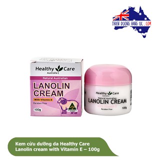 Kem cừu Healthy Care Lanolin Cream with Vitamin E - 100g