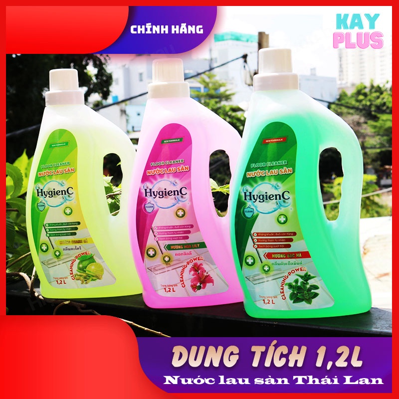 Nước lau sàn HygienC công nghệ thái lan - Dung tích 1200ml