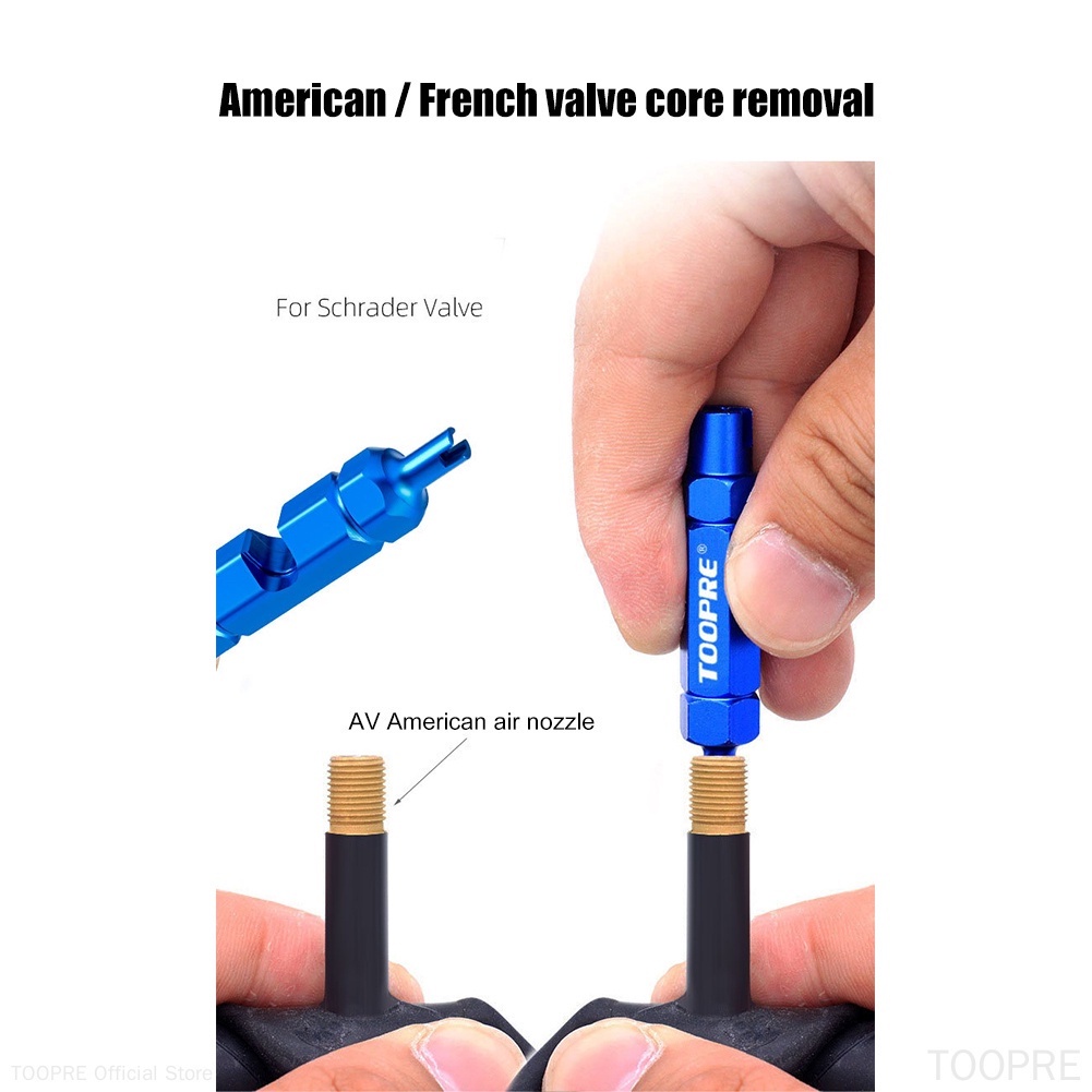 Dụng cụ tháo van xe đạp TOOPRE đa năng bằng hợp kim nhôm