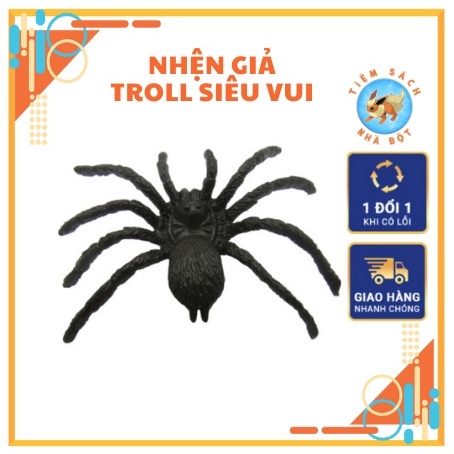 Nhện Giả 🕷️🕷️ - đồ chơi troll hoặc trang trí (nhiều kích thước)