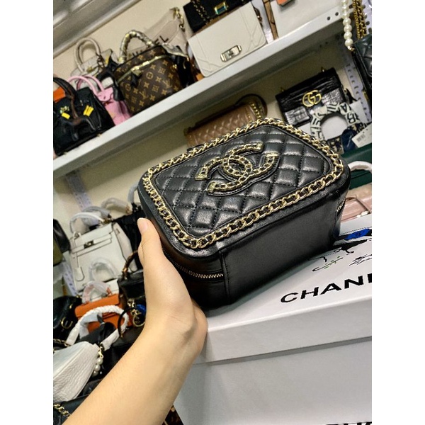 ( Sẵn - Có Hộp ) Túi trần trám cnk , trần ô khoá gập xuất dư size 17 hot hit 2020 - Ảnh thật shop tự chụp
