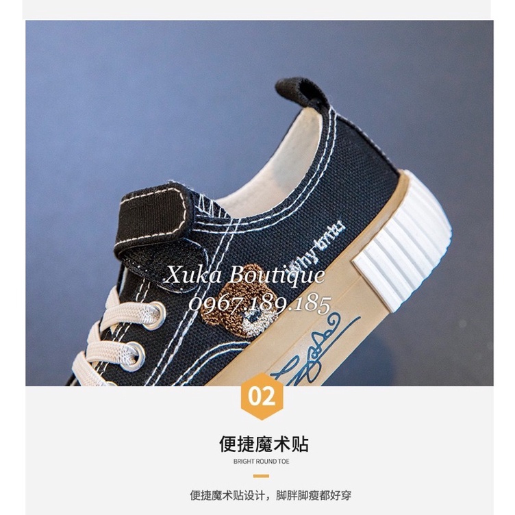 Giày Vải Thể Thao CV cổ ngắn cho bé