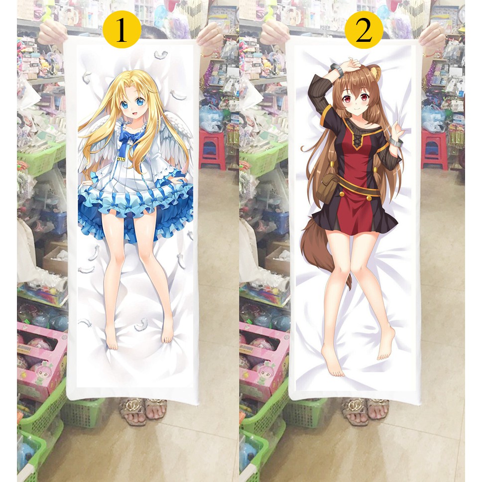 Gối ôm dài The Rising of the Shield Hero 1m x 40cm (Tặng 1 poster hoặc 1 huy hiệu)