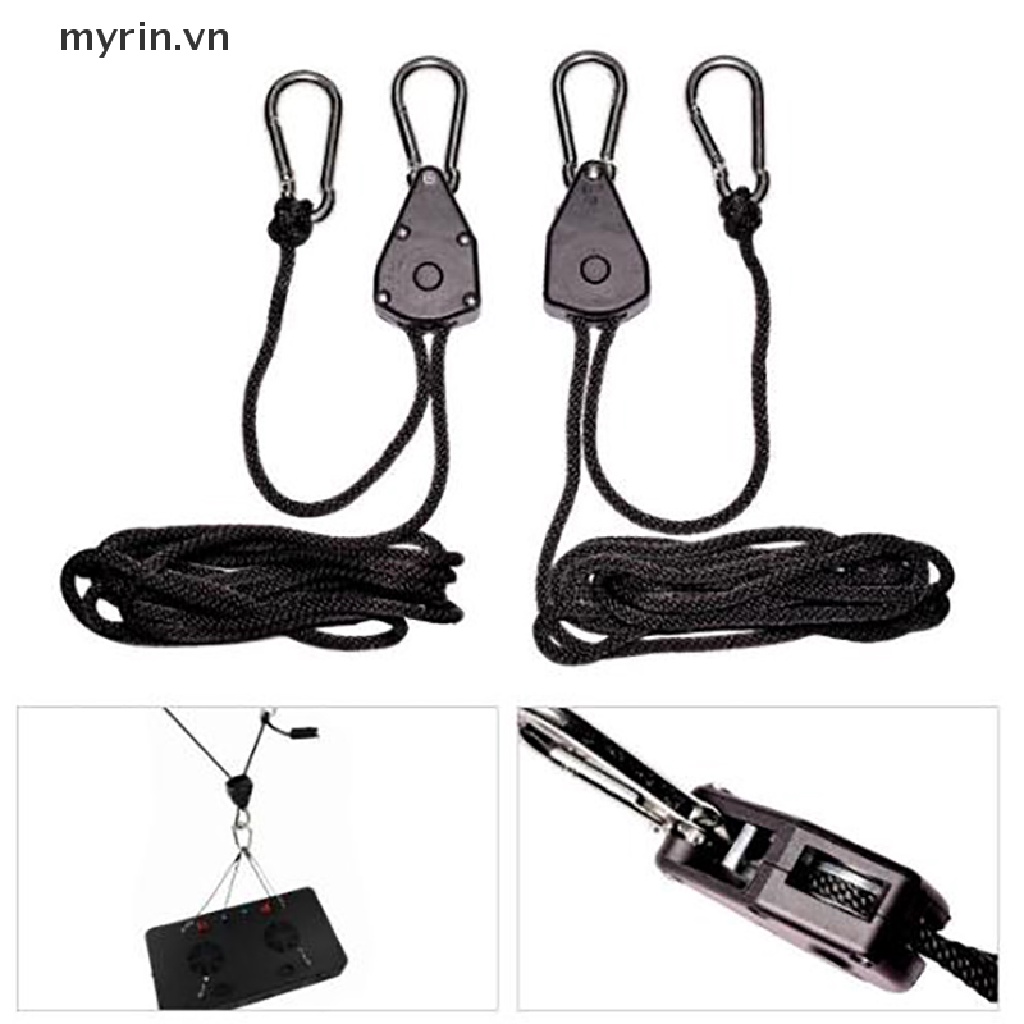 Set 2 Dây Thừng Treo Đèn Trồng Cây 1 / 8 &quot;Điều Chỉnh Được